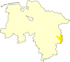 Lage des Landkreises Helmstedt in Niedersachsen