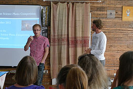 Talking about Estonian Education Program in Obinitsa, Estonia