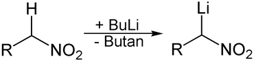 Lithiierung eines Nitroorganyls.