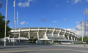 Eingangsbereich des Malmö Stadion (2014)