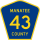 County Road 43 marker