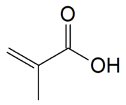 Structuurformule van methacrylzuur