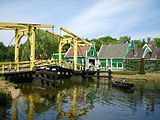 De brug op de huidige plek in het Openluchtmuseum te Arnhem.