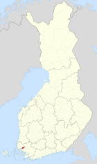 Lage von Nousiainen in Finnland