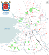 Het tramnet in 2010, nadat ruim 20 jaar een enorme afbraak van het net had plaatsgevonden.