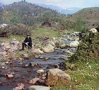 Renkli fotoğrafı yaratma yöntemini icat eden Rus fotoğrafçı Sergey Prokudin-Gorski'nin otoportresi. (Üreten: Sergey Prokudin-Gorski)