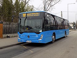 181-es busz az Aszódi utca végállomáson