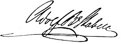 Adolf Bredo Stabells signatur