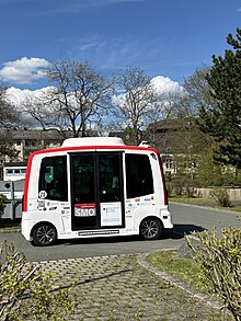 SMO Kleinbus beim Bahnhof Bad Steben