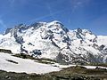 Breithorn (4.164 m, Walliser Alps, North side), view from Rotenboden