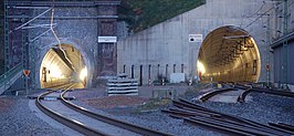 Westzijde van de Buschtunnel