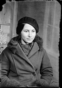 Portrait of a young woman in Romania, c. 1930s.