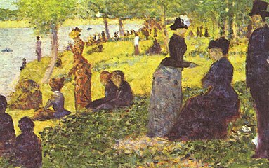 Wyspa Grande Jatte z letnikami (1884)