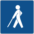 C31 Blind pedestrian zone