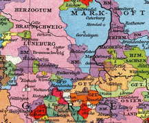 Hochstift Halberstadt um das Jahr 1250