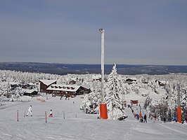 De top van Hovfjället in februari 2013