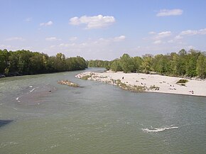 Augsburg'da Lech Nehri