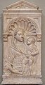 Michelozzo (zugeschrieben), Madonna und Kind, Marmor, Bargello, Florenz