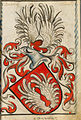 Stammwappen der „Nothaft“ aus Schwaben, aus Scheiblersches Wappenbuch, zwischen 1450 und 1480