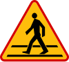 A-16 "pedestrian crossing ahead" (formerly used )