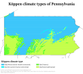 Image 1Köppen climate types in Pennsylvania (from Pennsylvania)