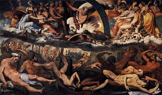 Fall der Giganten, 640 × 920 cm, Villa del Principe, Genua, 1531–1533