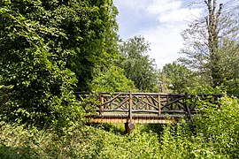 Holzbrücke auf der Pfaueninsel