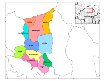 Dablo Department location in the province