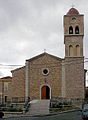 "San Michele Arcangelo" Tavole di Carmelo Floris, crocifisso del pittore Franco Bussu