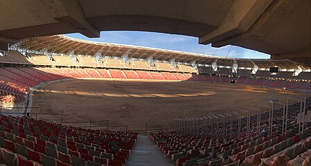 Bouw van het stadion, november 2018