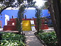 Garden courtyard of The Blue House