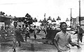 Einwohner von Hilo flüchten vor dem Tsunami am 1. April 1946 (Pacific Tsunami Museum in Hilo)