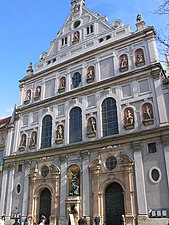 Mannerism - St. Michael's Church, Munich, Germany, by Wendel Dietrich and Friedrich Sustris, 1583–1597