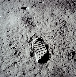 Apollo 11, Fußabdruck auf dem Mond (von der NASA)