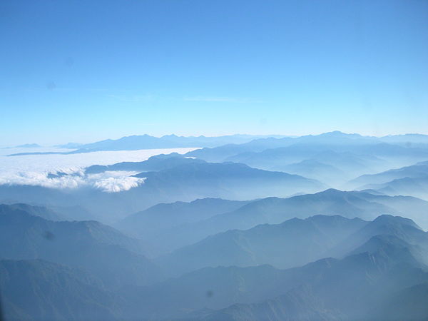 Central Mountain Range in Taiwan. Show another