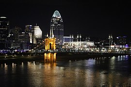 Cincinnati at night