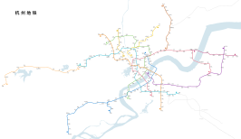 Metrokaart van Hangzhou (2022)