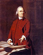 In this circa  1772 portrait by John Singleton Copley, Adams points at the Massachusetts Charter, which he viewed as a constitution that protected the peoples' rights