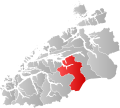 Lage der Kommune in der Provinz Møre og Romsdal