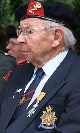 Albert Hoeben tijdens de Limburgse veteranendag, Roermond 18 juni 2011