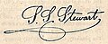 Signature of Samuel Swaim Stewart