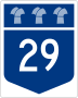 Highway 29 marker