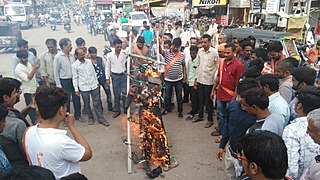 अमरनाथ यात्रा पे हमले का विरोध।