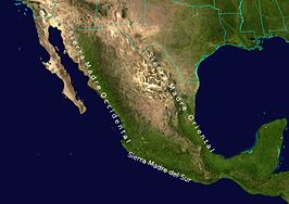 de Sierra Madre Occidental in het westen van Mexico