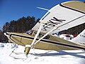 Stinson 108 showing its wing Leading edge slot