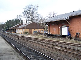 Bahnhof in Neunkirchen am Sand (2008 vor der Renovierung)