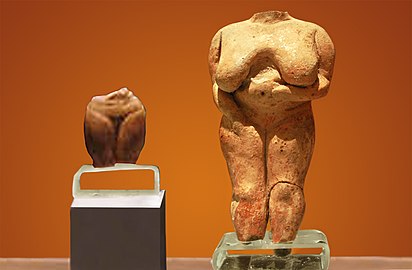 De zogenaamde 'Venus van Malta' in het archeologisch museum van Valletta