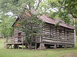 The old log church in Vera Cruz by the cemetery