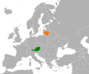 Location map for Austria and Lithuania.