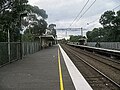 North-west bound view from Platform 1, January 2007